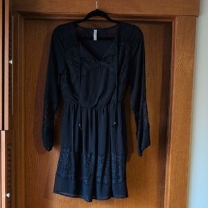 Elegant Black Lace Dress
